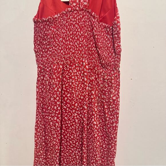 NWT JAPNA Red Floral racerback mini dress size Small Coastal ,boho, romantic - Picture 8 of 8